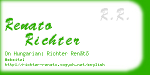 renato richter business card